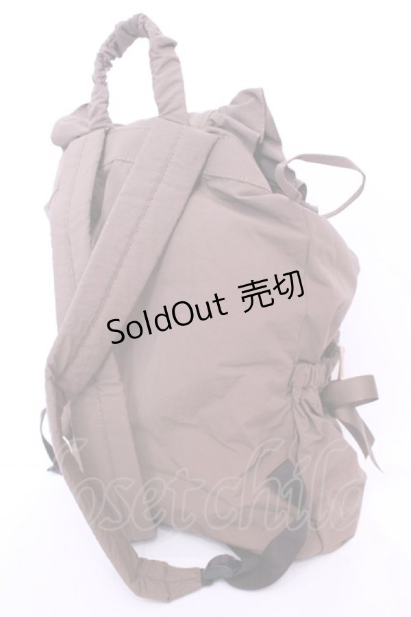 画像2: m petit by misako / TT AM リボンフラップ リュックサック  ブラウン O-25-11-14-1023-LO-BG-OW-ZT-K024 (2)