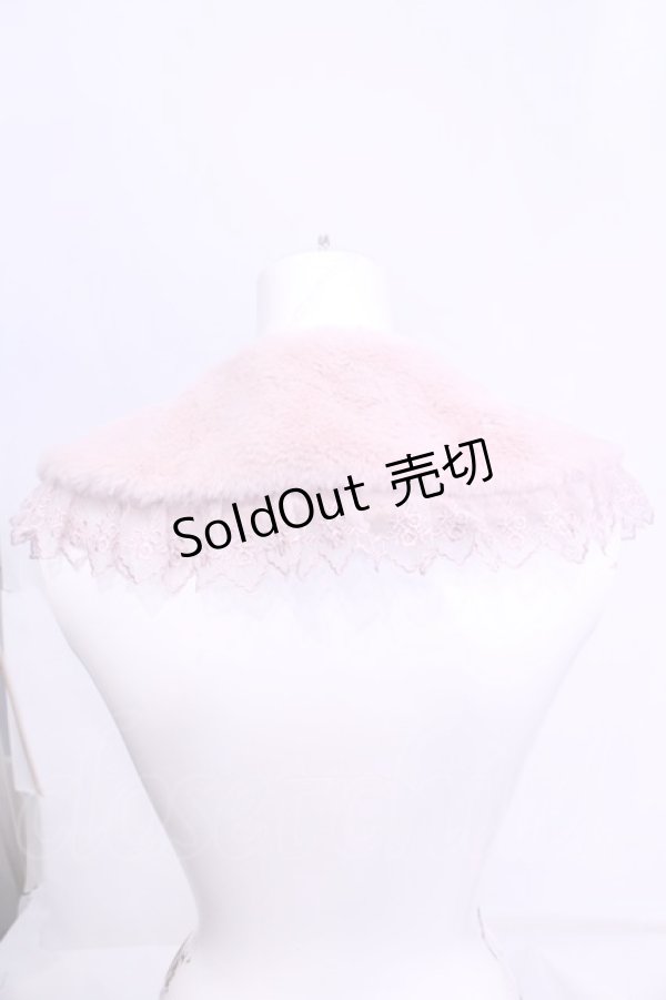 画像2: m petit by misako / ファーつけ襟  ピンク O-25-11-14-1026-LO-ZA-OW-OS (2)