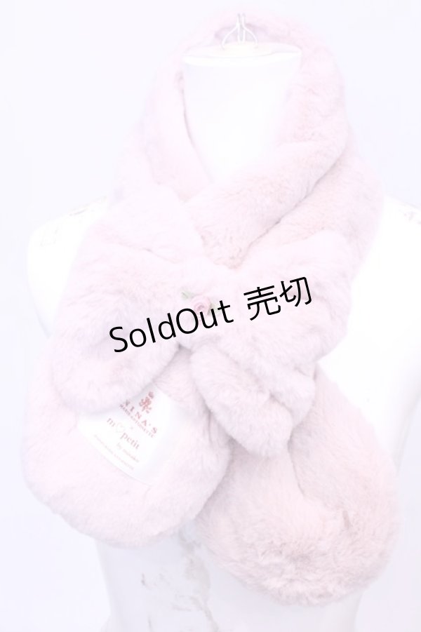 画像1: m petit by misako / NINA'sコラボ ティペット  ピンク O-25-11-14-1028-LO-ZA-OW-OS (1)