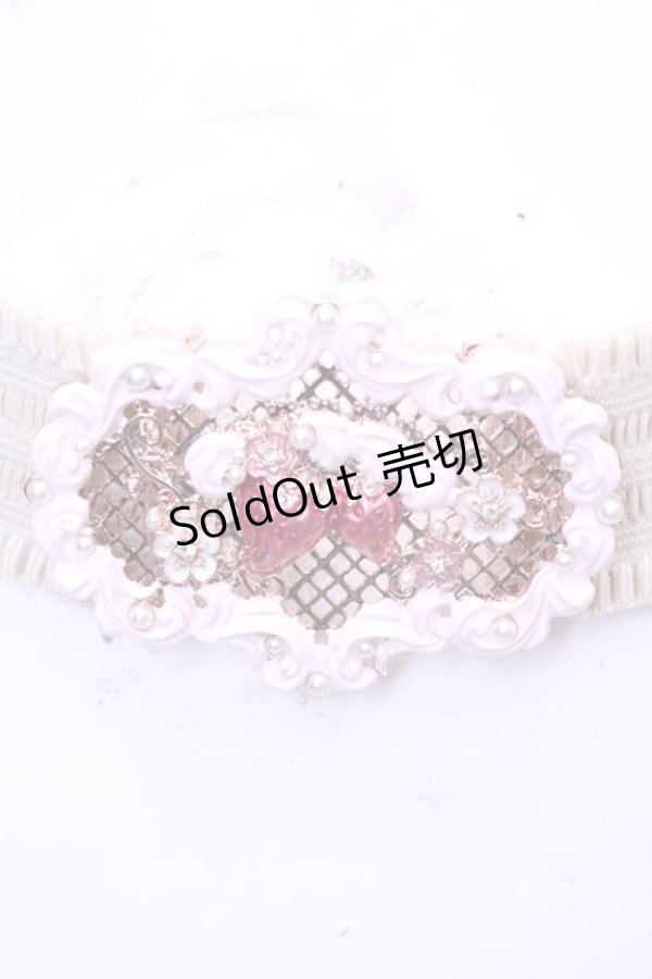 画像1: axes femme POETIQUE / ガトー・フレーズゴムベルト  ピンク O-25-11-14-1029-AX-ZA-OW-OS (1)