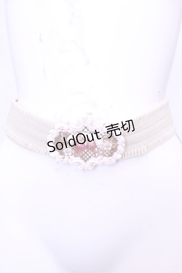 画像2: axes femme POETIQUE / ガトー・フレーズゴムベルト  ピンク O-25-11-14-1029-AX-ZA-OW-OS (2)