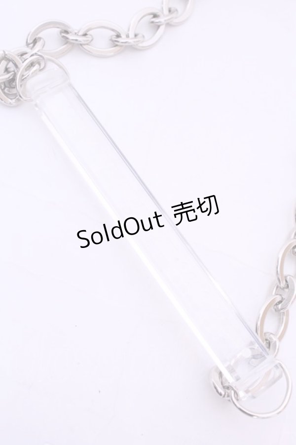 画像2: 【SALE】pays des fees  / Morse code necklace  クリア O-25-11-14-1032-PU-AC-OW-ZT323 (2)