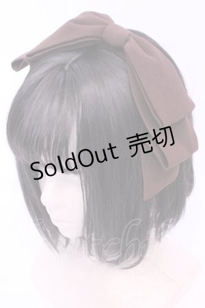 画像: axes femme kawaii / 斜めリボンカチューシャ  ブラウン O-25-11-14-1038-AX-AC-OW-OS