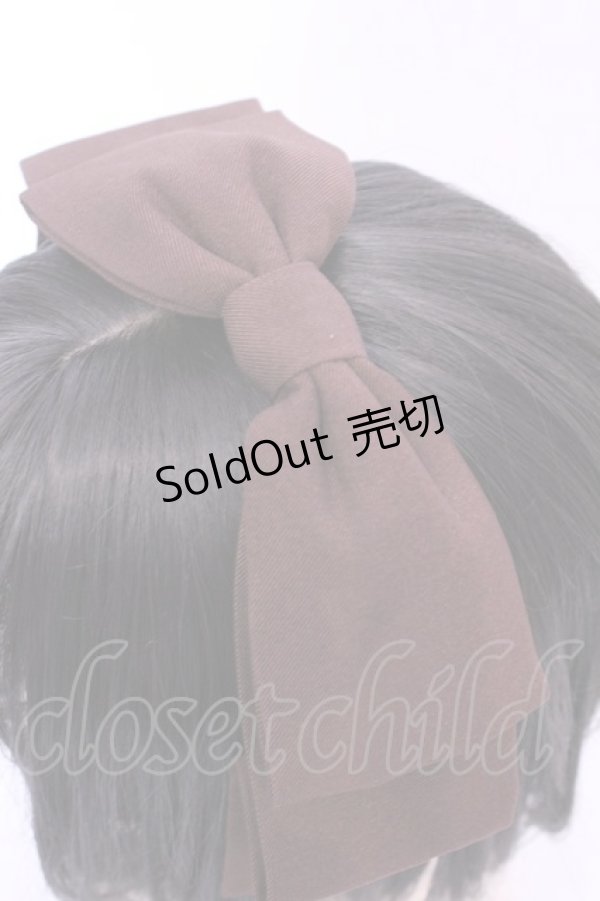 画像2: axes femme kawaii / 斜めリボンカチューシャ  ブラウン O-25-11-14-1038-AX-AC-OW-ZT271 (2)