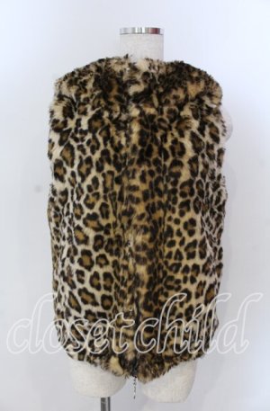 画像: Candy Stripper / クマ耳リバーシブルベスト 2 ブラウン×ブラック O-25-11-14-061-PU-TO-OW-OS