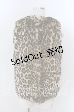 画像: Candy Stripper / クマ耳リバーシブルベスト 2 ブラウン×ブラック O-25-11-14-061-PU-TO-OW-OS