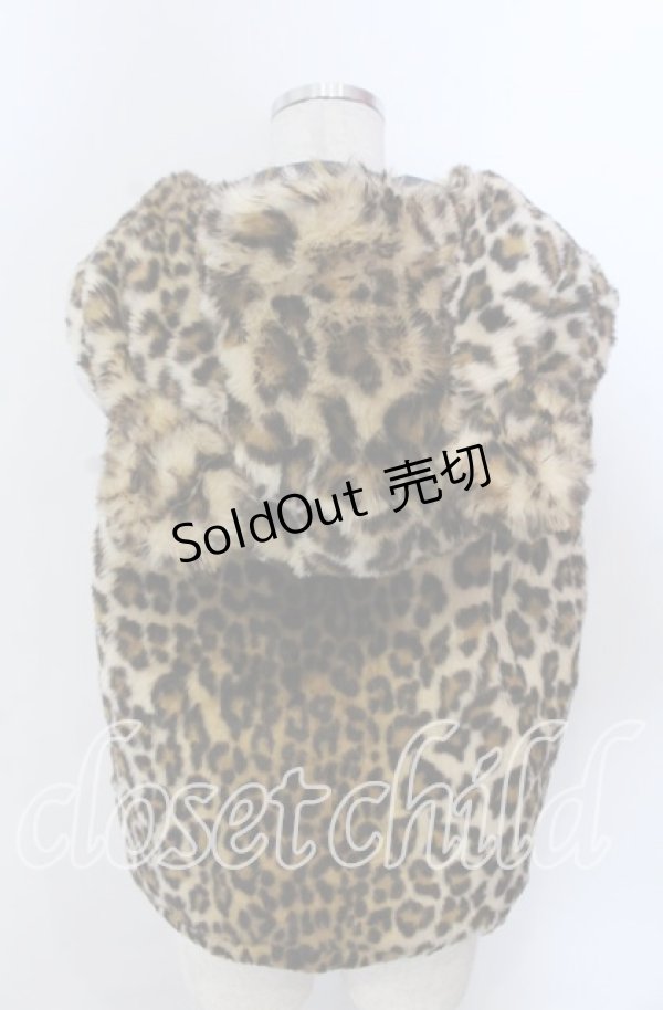 画像3: Candy Stripper / クマ耳リバーシブルベスト 2 ブラウン×ブラック O-25-11-14-061-PU-TO-OW-OS (3)