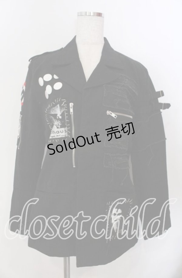 画像1: STIGMATA / ミリタリーパッチジャケット  ブラック O-25-11-14-062-GO-JA-OW-OS (1)