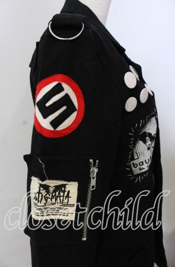 画像2: STIGMATA / ミリタリーパッチジャケット  ブラック O-25-11-14-062-GO-JA-OW-OS (2)