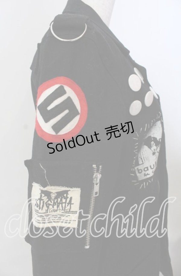 画像2: STIGMATA / ミリタリーパッチジャケット  ブラック O-25-11-14-062-GO-JA-OW-OS (2)