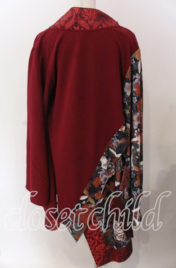 画像3: Qutie Frash / 着物カーデ  レッド O-25-11-14-063-QU-JA-OW-OS (3)