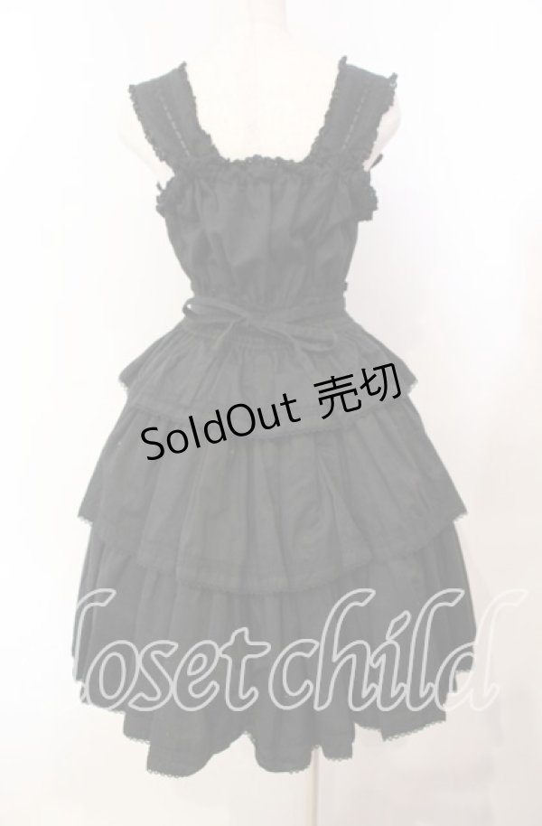 画像5: Innocent World / 3段フリルジャンパースカート  クロ O-25-11-14-005-IW-OP-OW-OS (5)