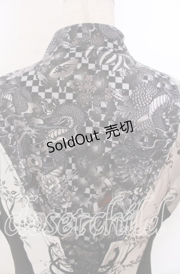 画像3: Qutie Frash / 胸開きチャイナチュニック  ブラック O-25-11-14-065-QU-OP-OW-OS (3)