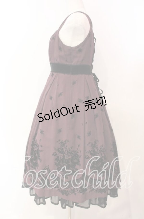 画像3: Victorian maiden / ローズフロッキーシフォンドレス  パープル O-25-11-14-007-CL-OP-OW-OS (3)