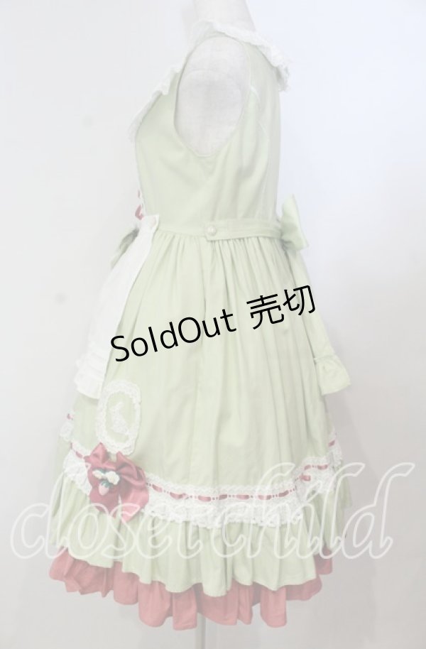 画像4: Dream Syndrome / いちごうさぎ　ジャンパースカート  グリーン O-25-11-14-015-LO-OP-OW-ZT214 (4)