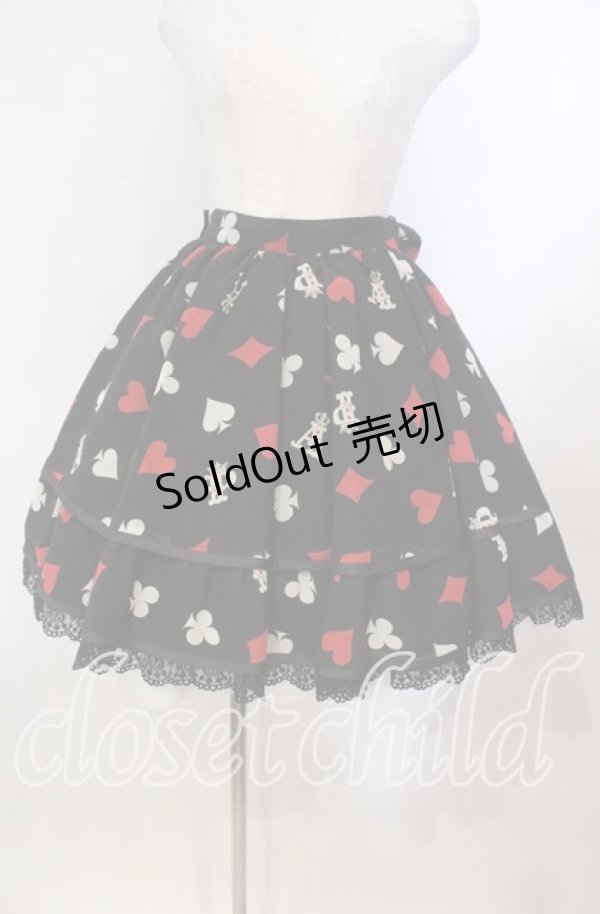 画像1: Angelic Pretty / Royal Cardsスカート  クロ O-25-11-14-016-AP-SK-OW-OS (1)