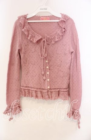 画像: Angelic Pretty / お花モチーフカーディガン【旧タグ】  ピンク O-25-11-14-020-AP-TO-IG-OS