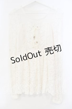 画像: LIZ LISA / 起毛レースチュニック  オフシロ O-25-11-14-022-LO-TO-OW-OS