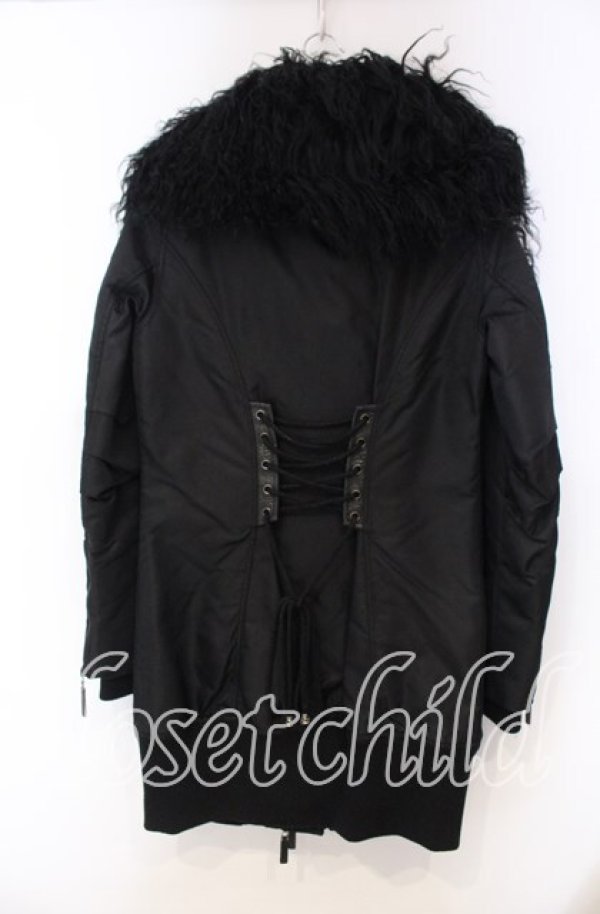 画像4: Qutie Frash / ミリタリーブルゾン  ブラック O-25-11-15-024-QU-JA-OW-C028 (4)