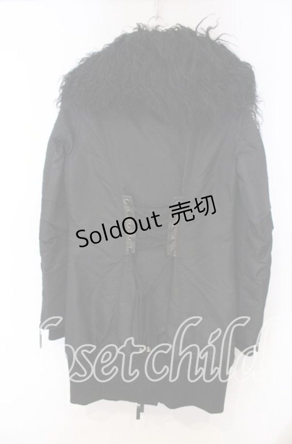 画像4: Qutie Frash / ミリタリーブルゾン  ブラック O-25-11-15-024-QU-JA-OW-C028 (4)