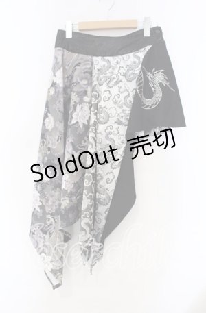 画像: Qutie Frash / サイドロングスカート  ブラック O-25-11-15-025-QU-SK-OW-OS