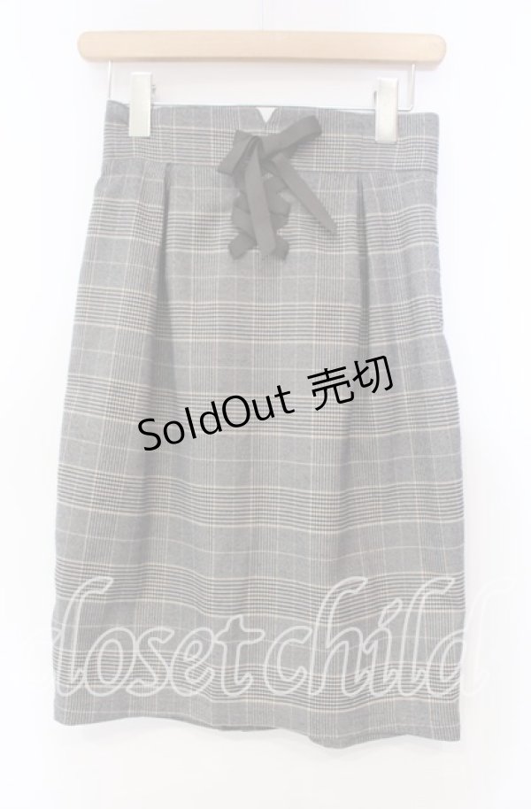 画像1: 【SALE】Fi.n.t / フロントレースアップタイトスカート  グレー O-25-11-15-031-CA-SK-IG-ZT522 (1)