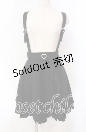 画像: Amavel / ハートバックルツイードスカート  クロ O-25-11-15-032-CA-SK-IG-OS