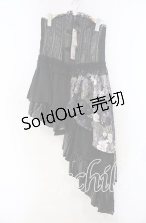 画像: Qutie Frash / サイドロングコルセット  ブラック O-25-11-15-034-QU-SK-OW-OS