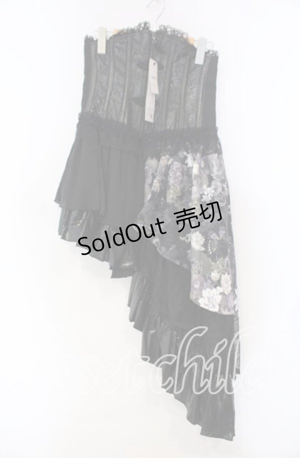 画像1: Qutie Frash / サイドロングコルセット  ブラック O-25-11-15-034-QU-SK-OW-OS (1)