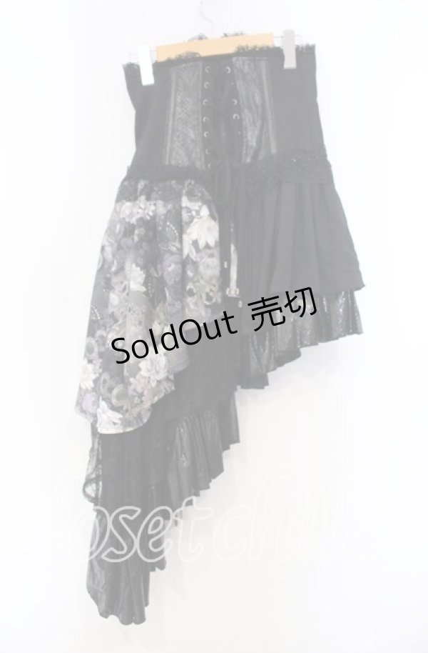 画像4: Qutie Frash / サイドロングコルセット  ブラック O-25-11-15-034-QU-SK-OW-OS (4)