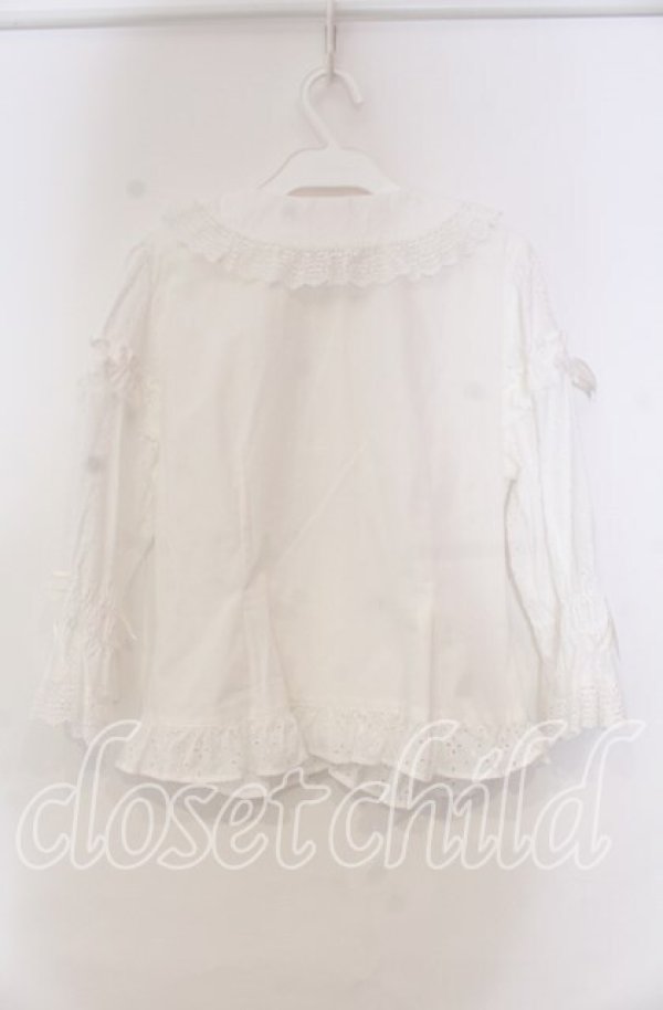 画像4: BABY,THE STARS SHINE BRIGHT / レーシィフローラルブラウス  シロ O-25-11-15-037-BA-BL-OW-OS (4)