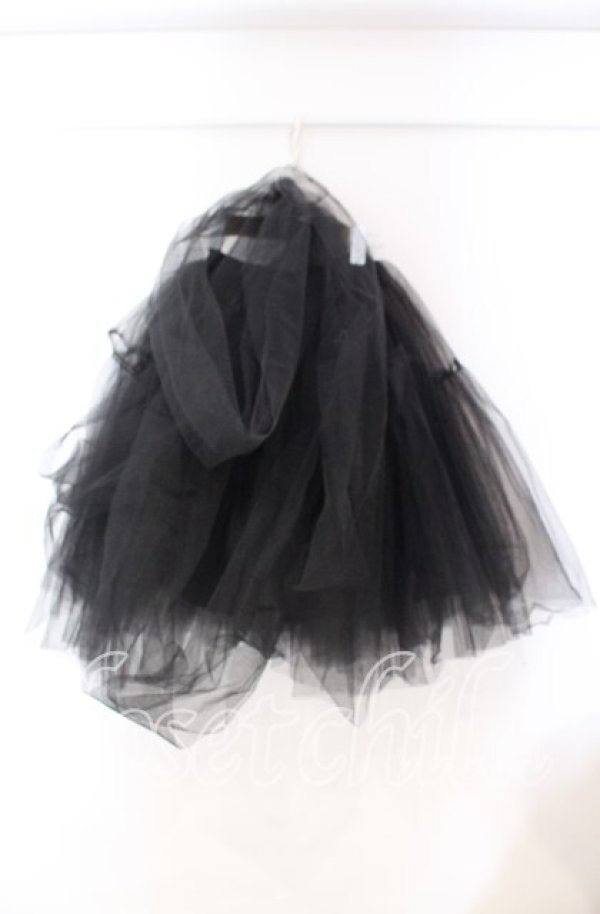 画像3: Hoshibako Works / 46cmショートボリュームチュールパニエスカート  クロ O-25-11-15-004-LO-SK-OW-ZTGD0003 (3)