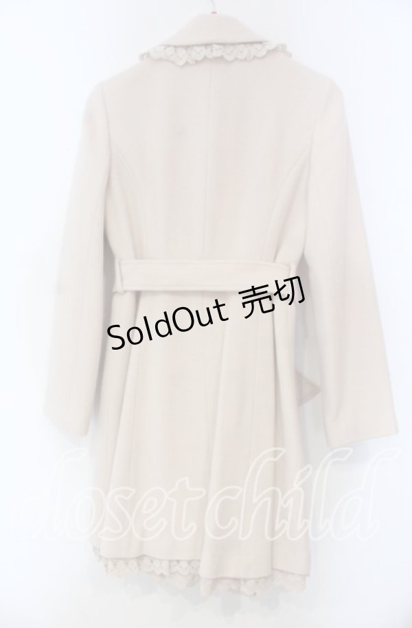 画像3: L'EST ROSE / レース配色丸襟コート  ベージュ O-25-11-15-040-LO-CO-IG-OS (3)