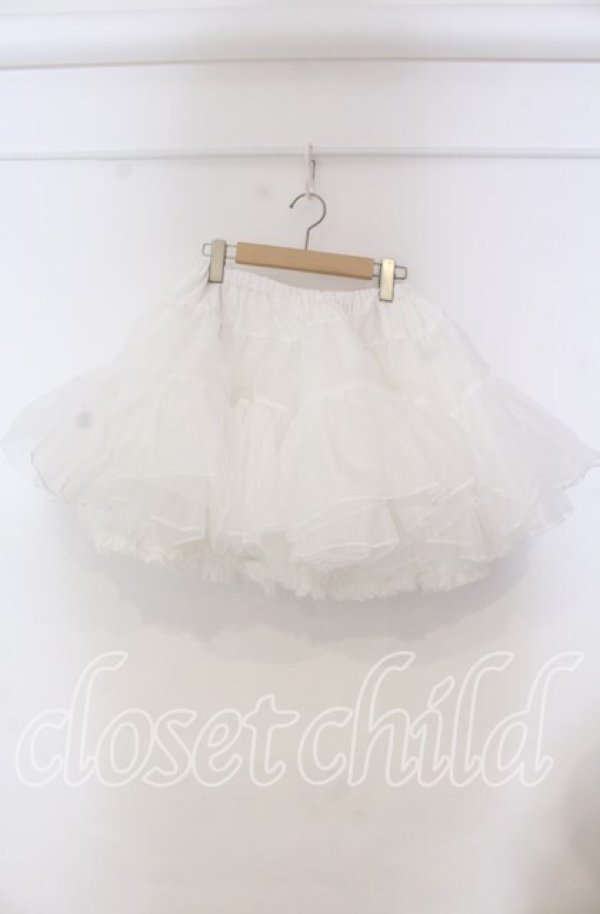 画像1: ALICE and the PIRATES / A/Pふわふわボリュームショートパニエ  シロ O-25-11-15-005-PA-SK-OW-ZTGD0003 (1)