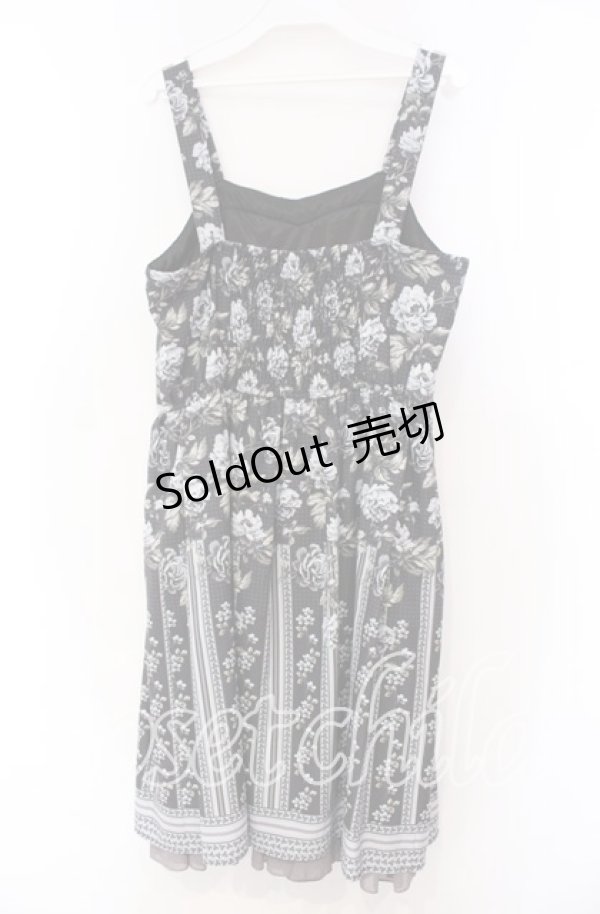 画像4: axes femme / ローズストライプジャンドレ  ブラウン O-25-11-15-041-AX-OP-IG-OS (4)