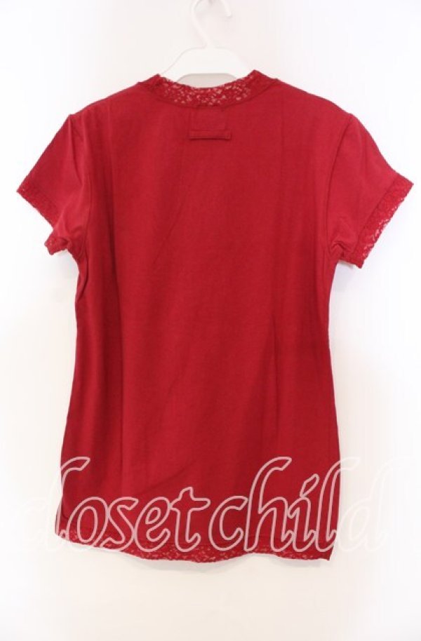 画像3: Jean Paul GAULTIER / HOMME レース切り替えトップス  レッド O-25-11-15-042-GO-TO-IG-OS (3)