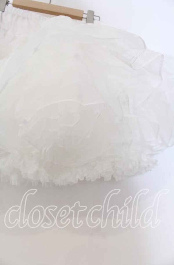 画像2: ALICE and the PIRATES / A/Pふわふわボリュームショートパニエ  シロ O-25-11-15-005-PA-SK-OW-ZTGD0003 (2)