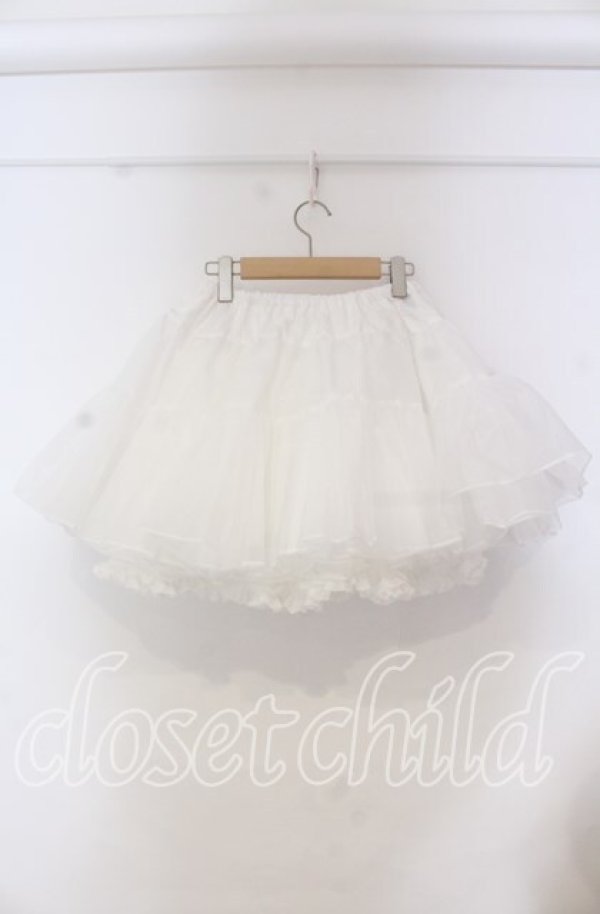 画像3: ALICE and the PIRATES / A/Pふわふわボリュームショートパニエ  シロ O-25-11-15-005-PA-SK-OW-ZTGD0003 (3)