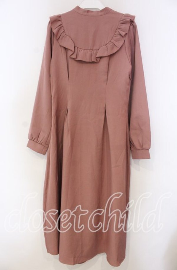 画像3: DearMyLoveRose / ラッフルフリルボウタイワンピース Ｍ ピンク O-25-11-15-047-EL-OP-IG-ZT227 (3)