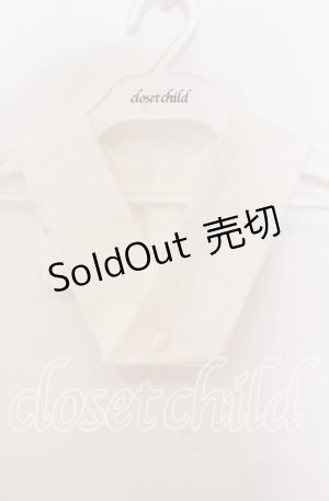 画像: 【SALE】marcHenTica / 半衿風つけ襟  シロ O-25-11-15-048-LO-ZA-IG-ZT432