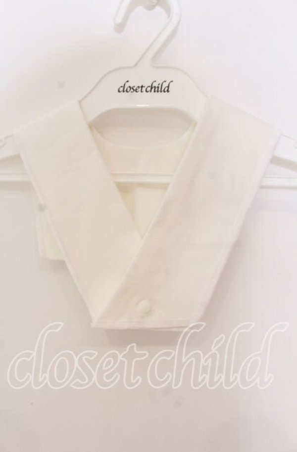 画像1: marcHenTica / 半衿風つけ襟  シロ O-25-11-15-048-LO-ZA-IG-ZT432 (1)