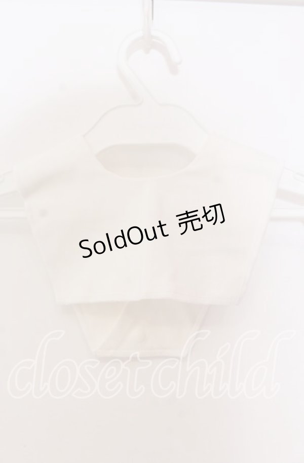 画像2: 【SALE】marcHenTica / 半衿風つけ襟  シロ O-25-11-15-048-LO-ZA-IG-ZT432 (2)