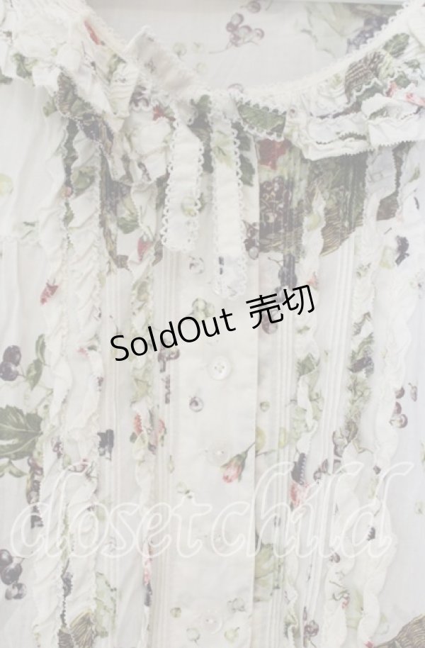 画像2: PINK HOUSE / 葡萄プリントワンピース【お直しあり】  オフシロ O-25-11-15-049-LO-OP-IG-OS (2)