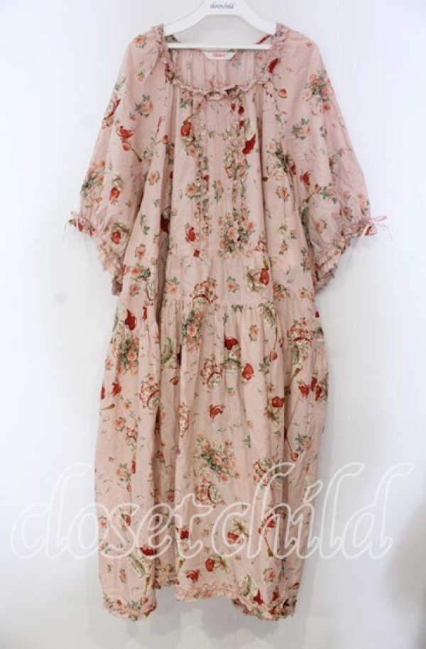 PINK HOUSE / ローズジャムびんプリントミディワンピース【お直しあり