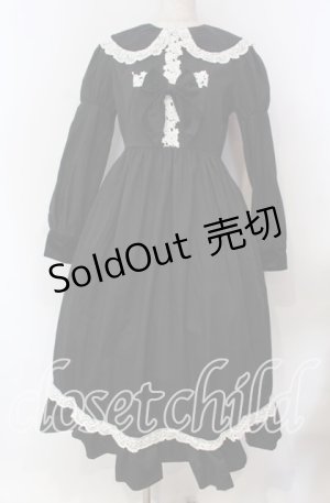 画像: Eri Aino's Collaboration / TTAINベロアリボンOP シャーロットの水曜日 ワンピース Ｓ クロ×シロ O-25-11-15-006-LO-OP-IG-OS