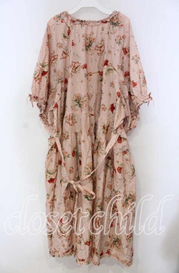 PINK HOUSE / ローズジャムびんプリントミディワンピース【お直しあり