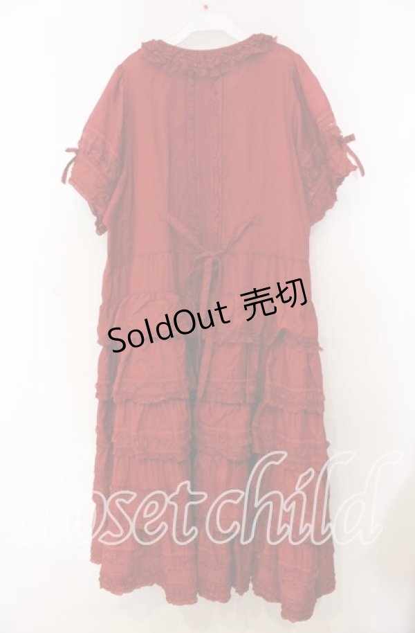 画像4: PINK HOUSE / Dolly race ワンピース【お直しあり】  アカ O-25-11-15-051-LO-OP-IG-OS (4)