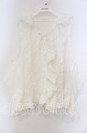 画像: PINK HOUSE / うさぎの耳フード付きベストブラウス【お直しあり】  シロ O-25-11-15-055-LO-TO-IG-OS