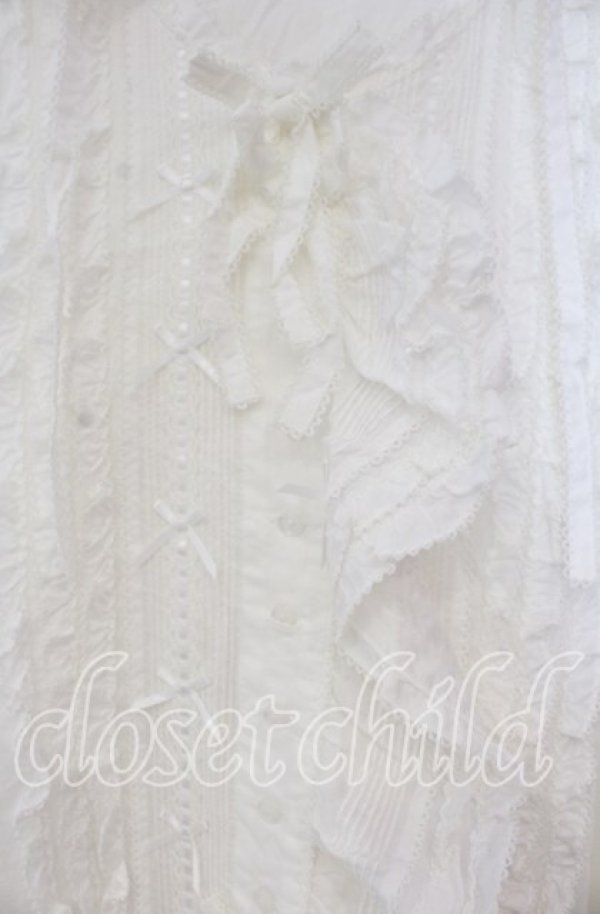 画像2: PINK HOUSE / うさぎの耳フード付きベストブラウス【お直しあり】  シロ O-25-11-15-055-LO-TO-IG-OS (2)