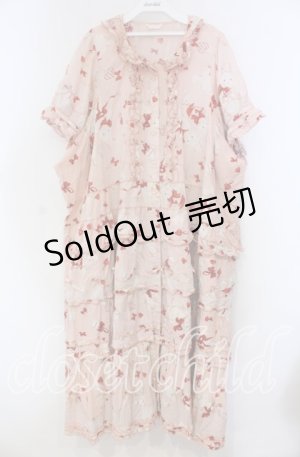 画像: PINK HOUSE / ツインラビットワンピース【お直しあり】  ピンク O-25-11-15-056-LO-OP-IG-OS